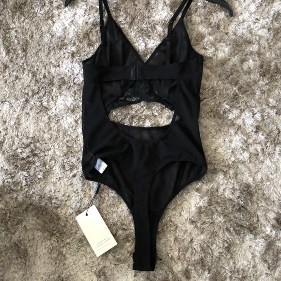 Lavish Alice Black Sheer leotard bodysuit - Picture 6 of 8